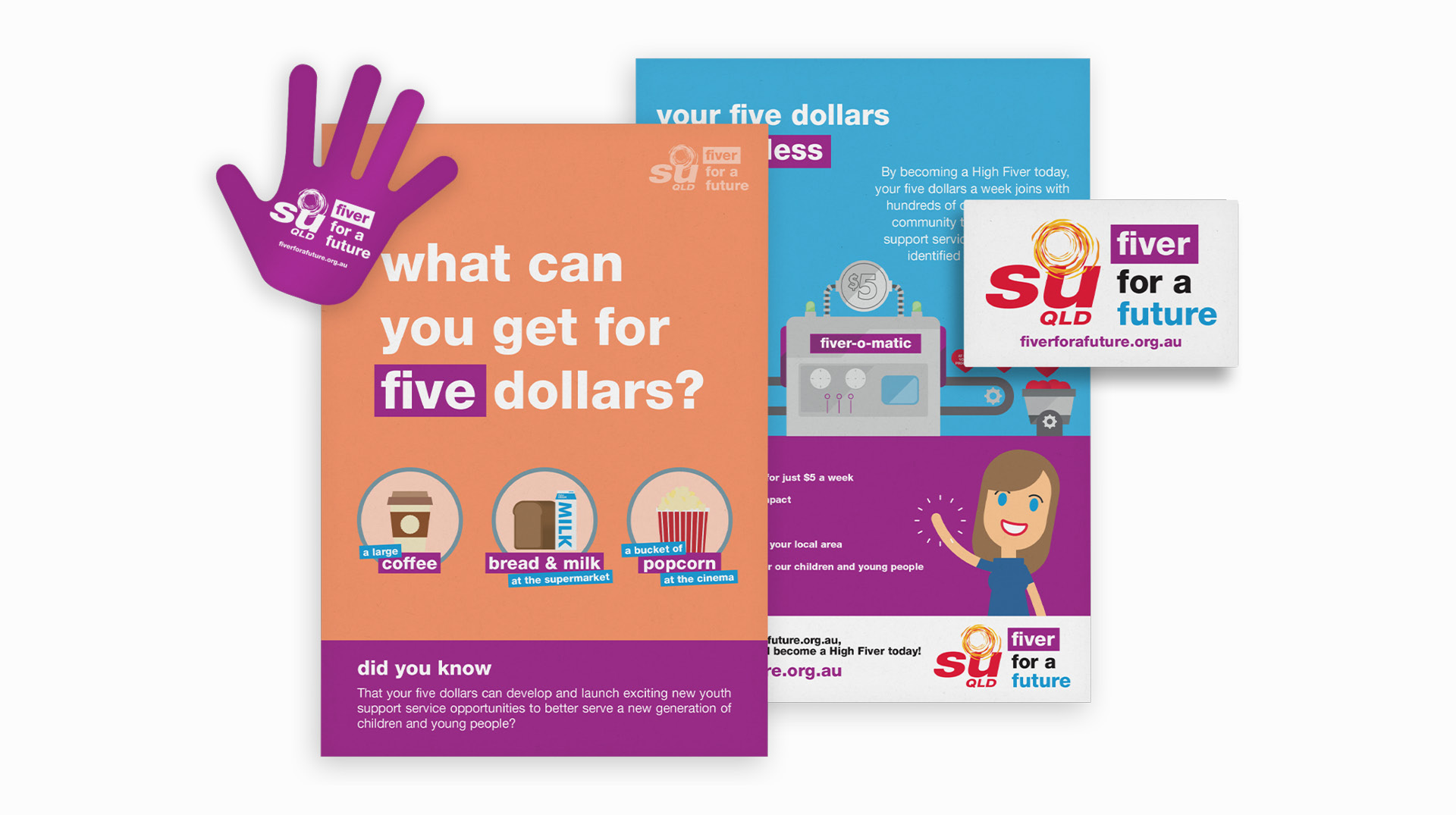 Fiver for a Future Print Collateral